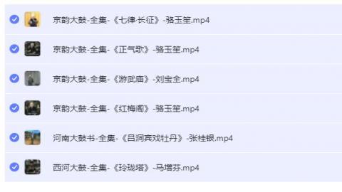 大鼓书（京韵大鼓、河南大鼓、西河大鼓）六部合集MP4下载
