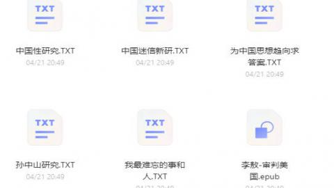 李敖作品32部合集TXT版打包下载